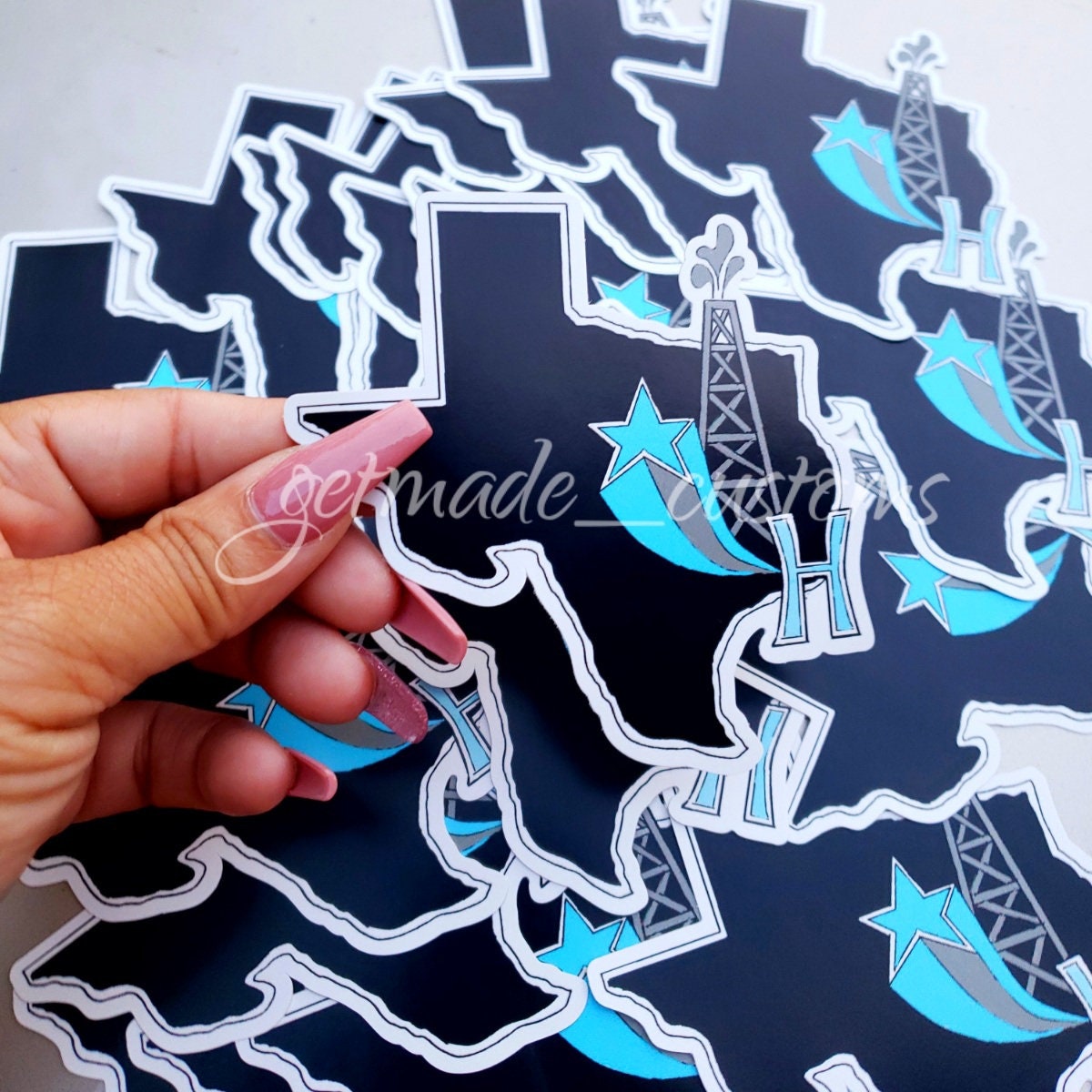 Texas Oil Rig Decal Sticker
