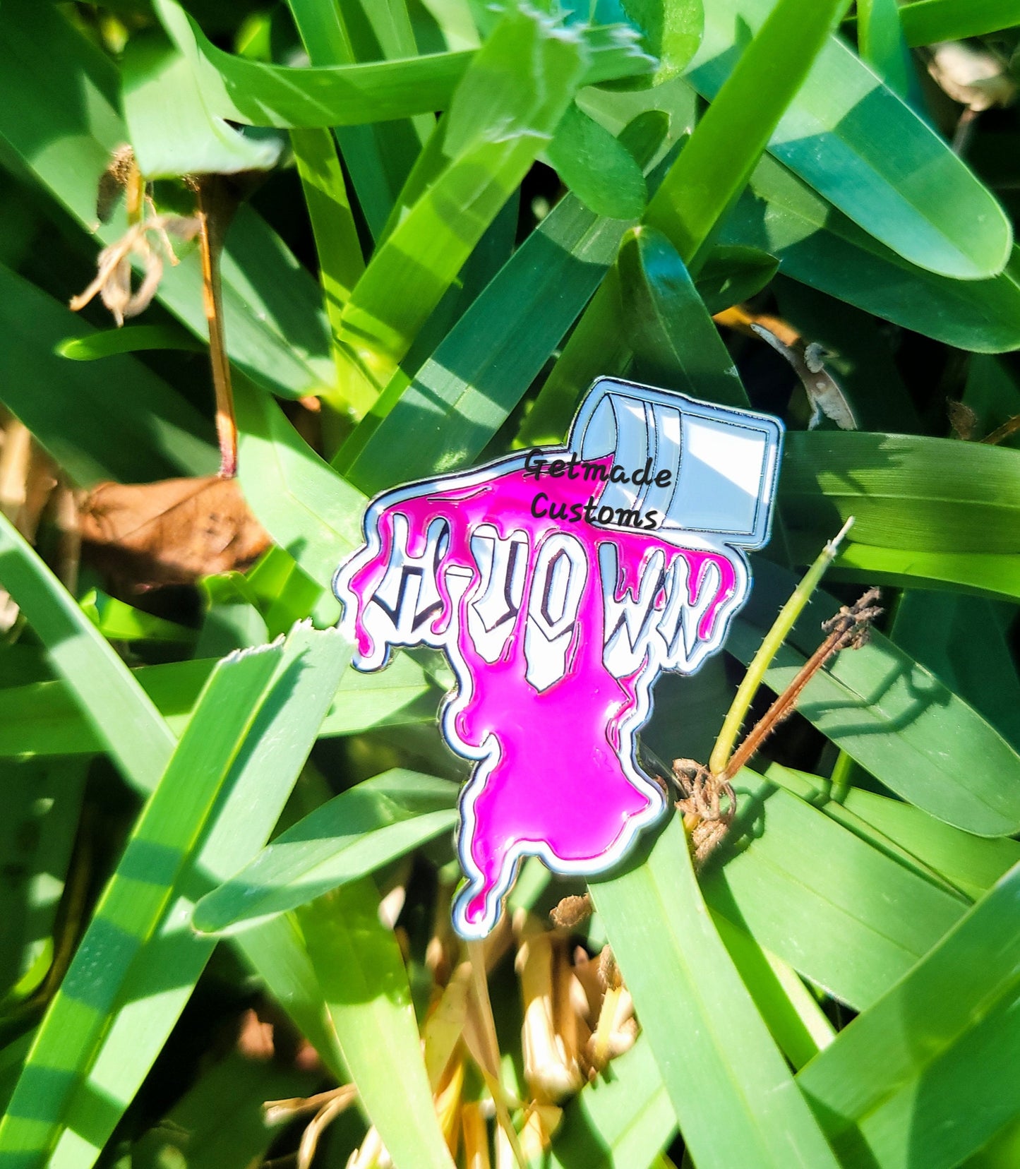 Pink Jolly Rancher Houston Custom Hip Hop Enamel Lapel Pin