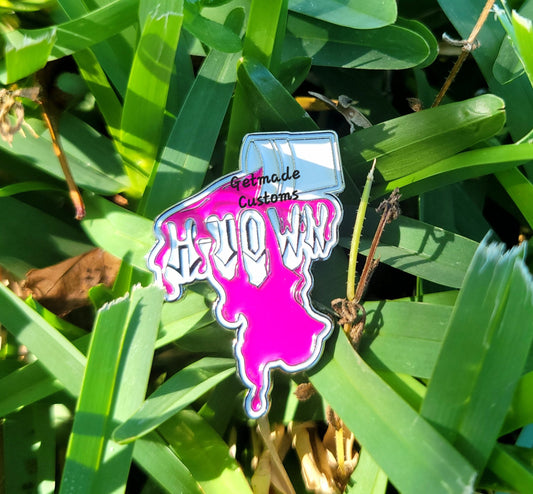 Pink Jolly Rancher Houston Custom Hip Hop Enamel Lapel Pin